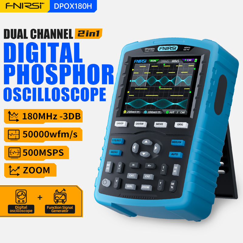 Fnirsi Digital Oscilloscope Handheld - FNIRSI DPOX180H Handheld Phosphor Digital Oscilloscope