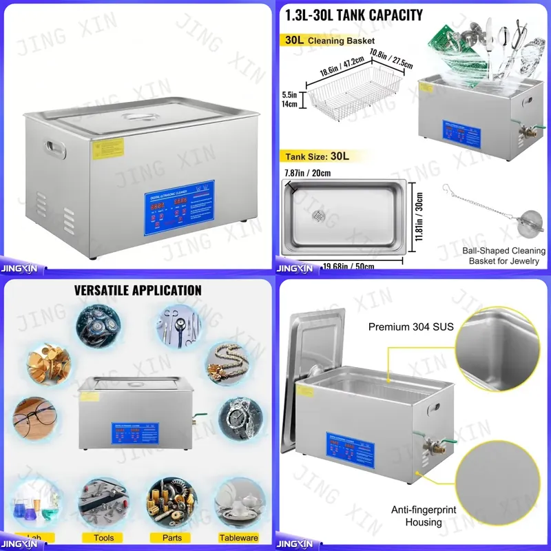 Custom for Digital Ultrasonic  - Ultrasonic Cleaner 30L Industrial recension och pris