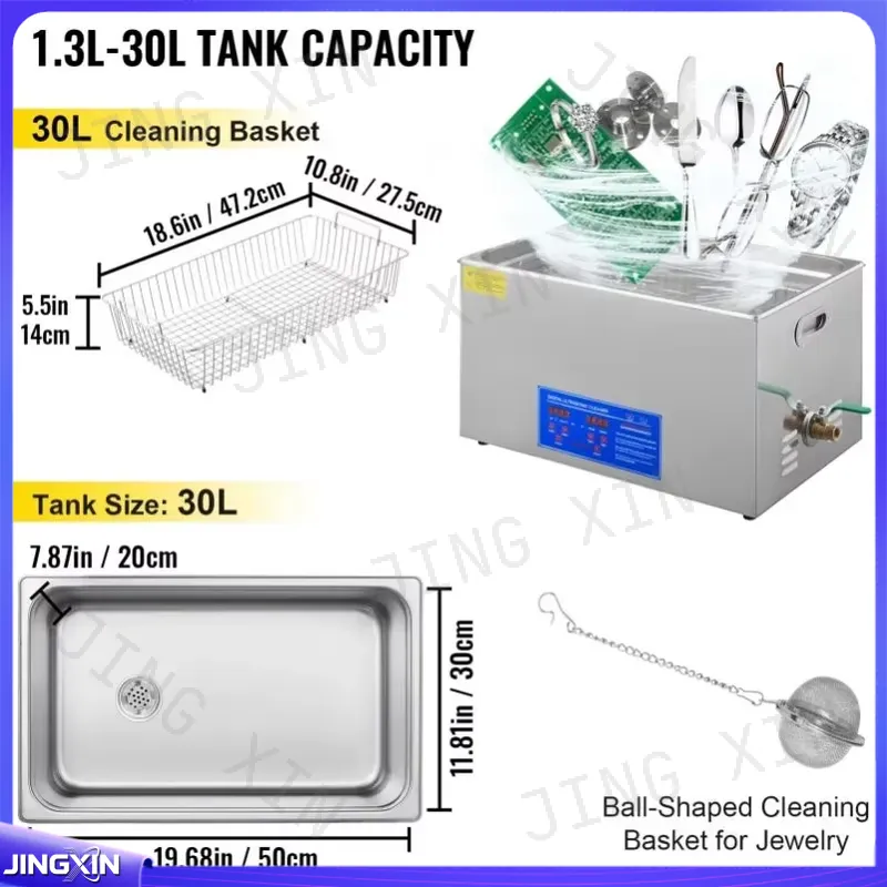 Custom for Digital Ultrasonic  - Ultrasonic Cleaner 30L Industrial recension och pris