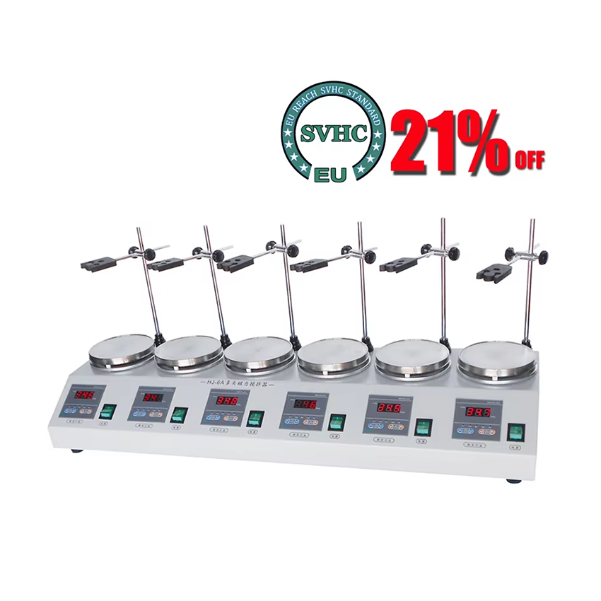 220V 6-head Magnetic Heating S - Lab Magnetic Stirrer Hot Plate recension och pris