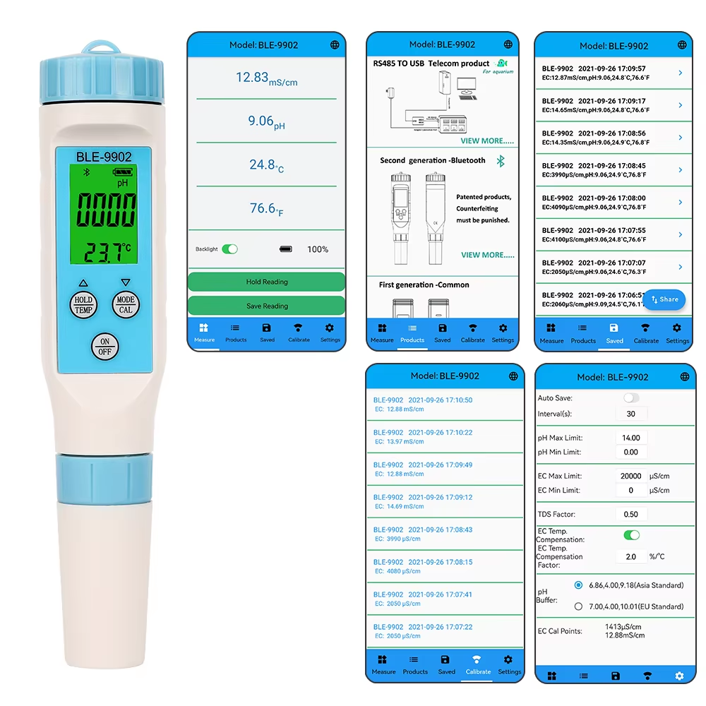 3-in-1 pH/EC/Temp Water Tester - Ph Meter Digital Water Tester recension och pris