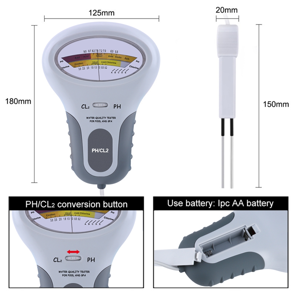 PC102 Portable Water Quality T - Ph Meter Digital Water Tester recension och pris