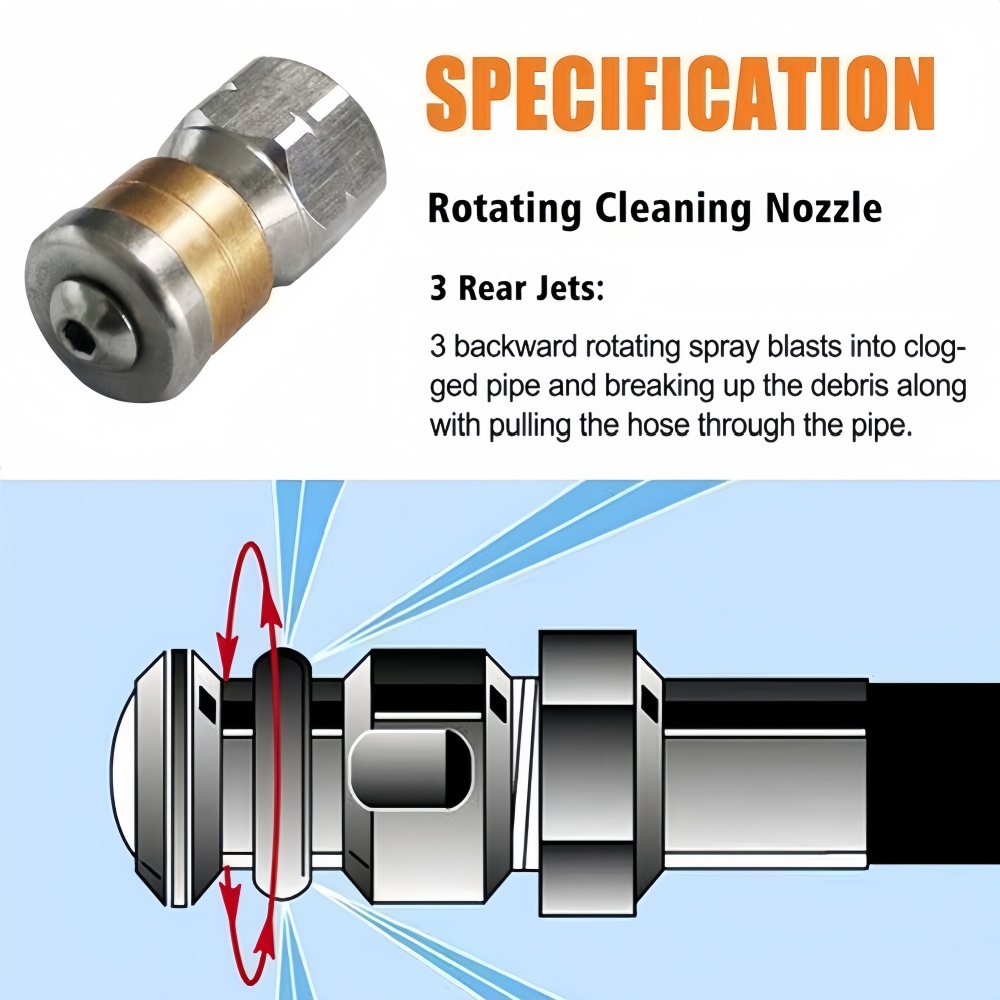 0.5~50m Sewer Cleaning Hose Hi - Vacuum Chamber Kit With Pump recension och pris