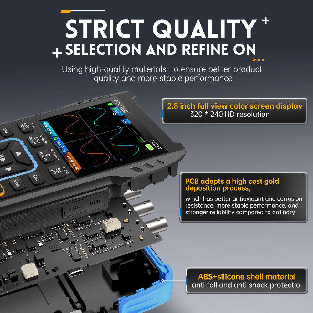 2C23T 3-in-1 Digital Oscillosc - Fnirsi Digital Oscilloscope Handheld recension och pris