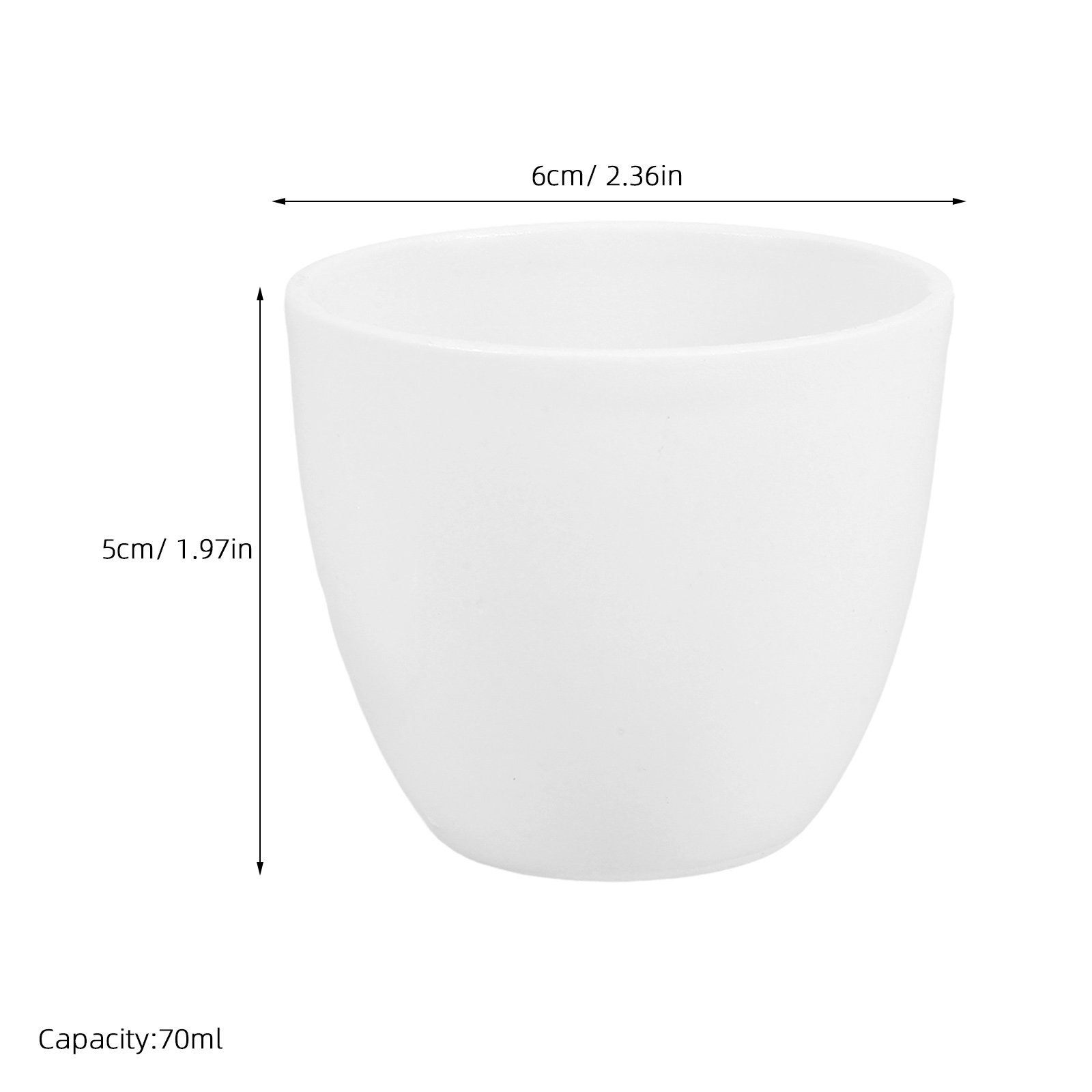 Ceramic Crucible Porcelain 70M - Lab Equipment recension och pris